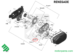 kit massette can-am 420248497 esploso RENEGADE